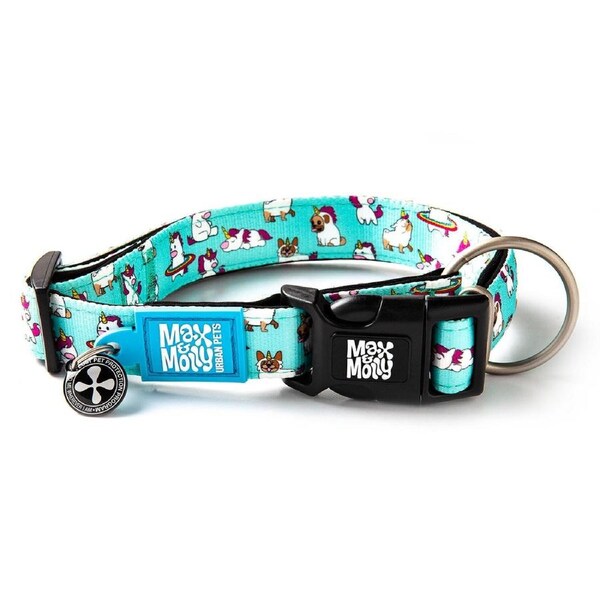 Smart ID Dog Collar (Unicorn) - Medium