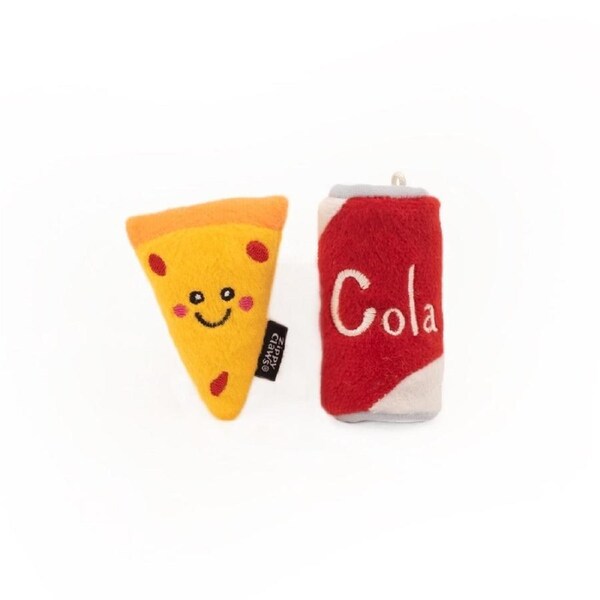 ZippyClaws NomNomz Cat Toy (Pizza and Cola)