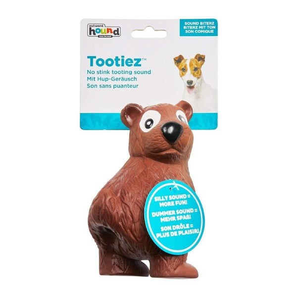 Tootiez Latex Rubber Grunter Dog Toy (Bear) - Small