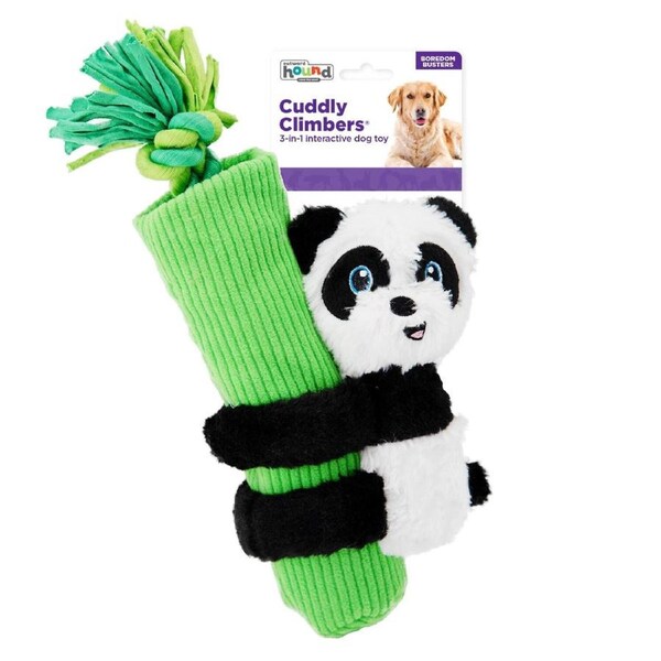 3-in-1 Tug & Toss Cuddly Climbers Dog Toy (Panda)