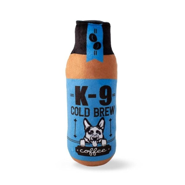 Plush Squeaker Dog Toy - K-9 Cold Brew