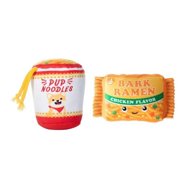 Nothin But Noodles Plush Dog Toys, 2 Piece