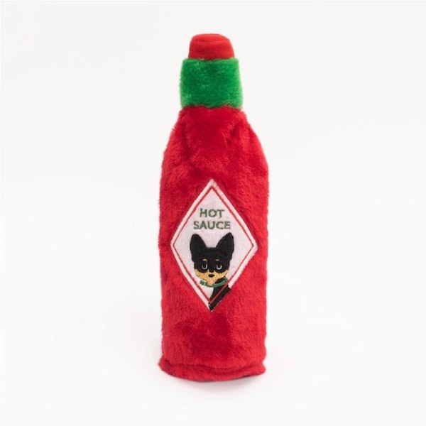 Hot Sauce Crusherz Crunch & Squeak Dog Toy - Pupbasco