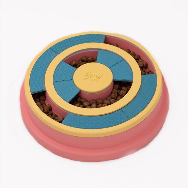 Smarty Paws Puzzler Feeder Interactive Dog Toy - Wagging Wheel