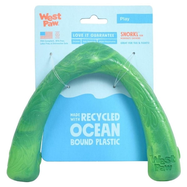 Seaflex Recycled Plastic Tug Dog Toy (Emerald)