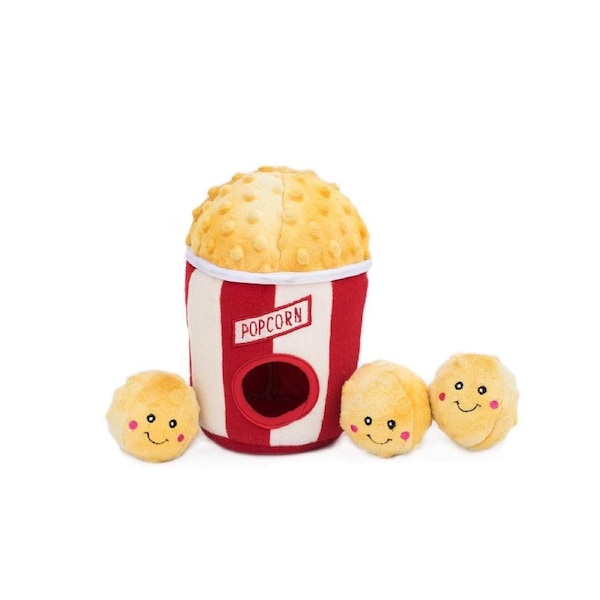 Burrow Interactive Dog Toy (Popcorn Bucket)