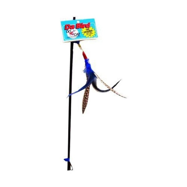 Pull Apart Rod and Bird Cat Feather Toys, Assorted Colors