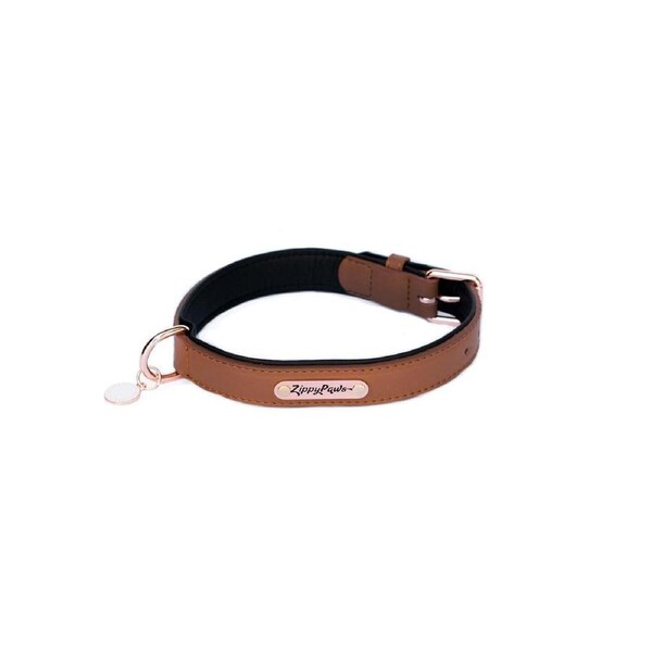 Legacy Collection Leather Dog Collar (Brown) - Large