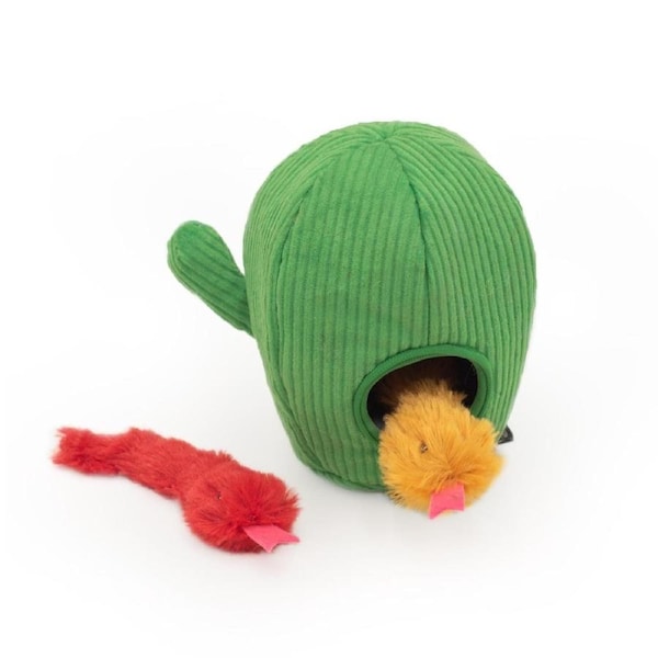 ZippyClaws Burrow Cat Toy (Snakes in Cactus)