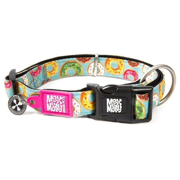 Smart ID Dog Collar (Donuts) - Large