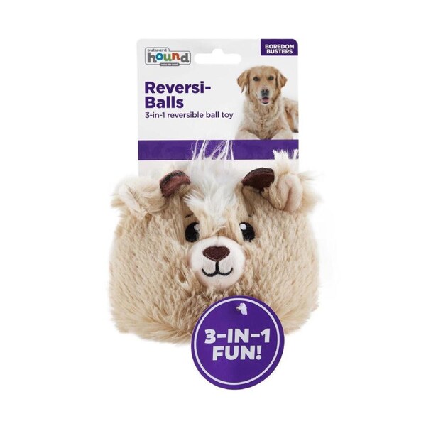Reversi-Balls 2-in1 Plush & Ball Dog Toy (Antelope)