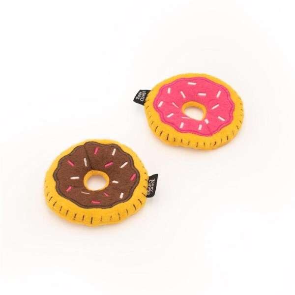 ZippyClaws Donutz Cat Toy, 2 Pack
