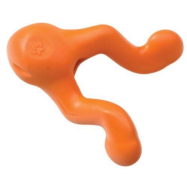 Tizzi Treat & Tug Toy for Tough Dogs - Small - Orange