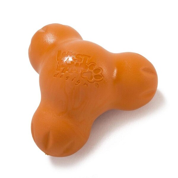 Tux Treat Dispenser Dog Toy For Tough Dogs (Orange) - Small