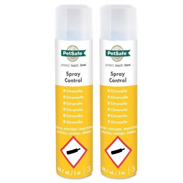 PetSafe Citronella Spray Refill Can 2 Pack for Bark Control 88.7ml