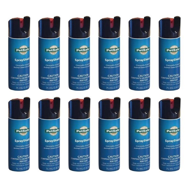PetSafe SprayShield Citronella Animal Deterrent Spray Pack of 12
