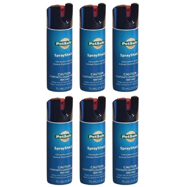 PetSafe SprayShield Citronella Animal Deterrent Spray Pack of 6