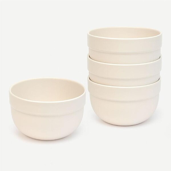 Emile Henry Ceramic 17.5cm Salad Bowl Pack of 4 in Argile / Clay