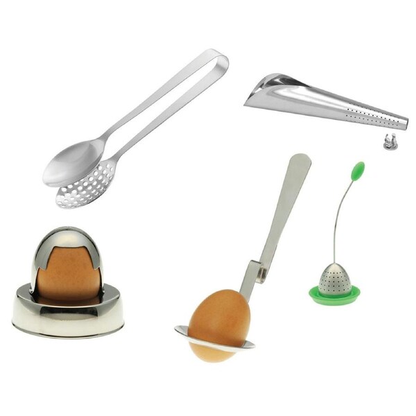 Creative Cook Stainless Steel Tea Infuser & Egg Accessory Set