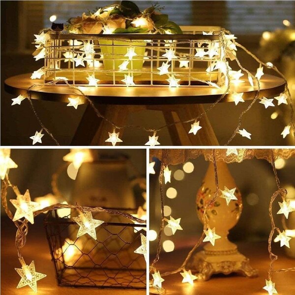 JOYBUY Star LED String Lights, 70 LEDs 33ft – Waterproof Twinkle Fairy Lights for Halloween & Parties