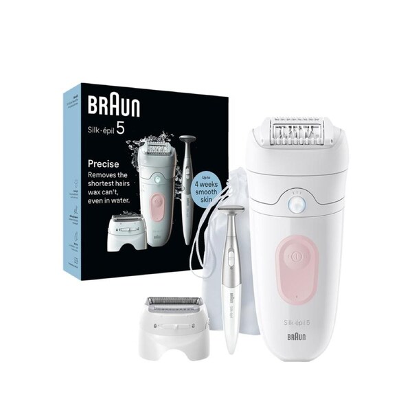 Braun Silk-Épil 5 Epilator With Bikini Trimmer & 8 Extras