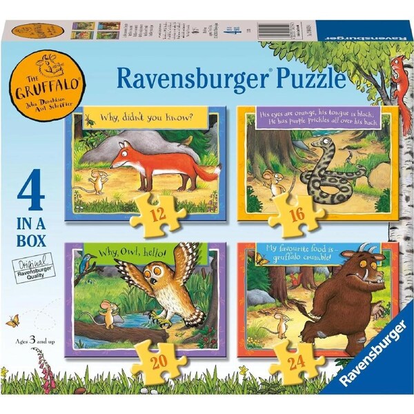 Ravensburger - The Gruffalo 4 Puzzles In A Box