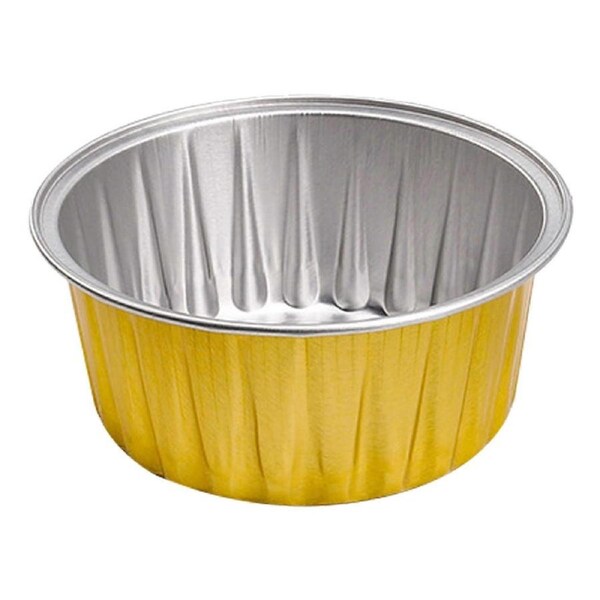 10pcs-Gold C130 Uncovered Egg Mold Cake Air Fryer Aluminum Foil Tin Cup