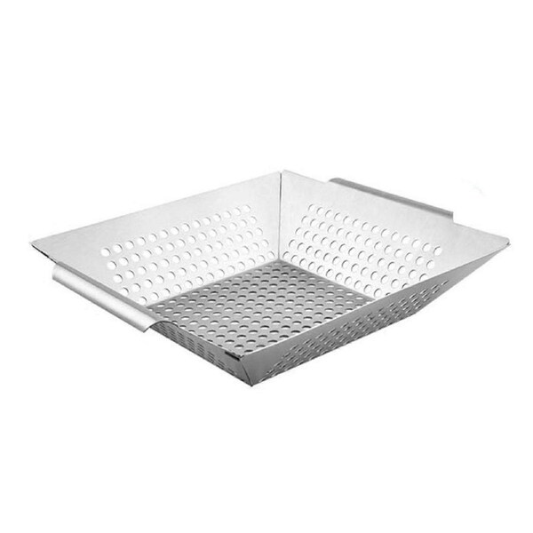 Baking tray stainless steel baking tray - Vegetable baking tray baking basket - Large baking basket - Oven vegetable basket - 34.8*30.8*6 cm