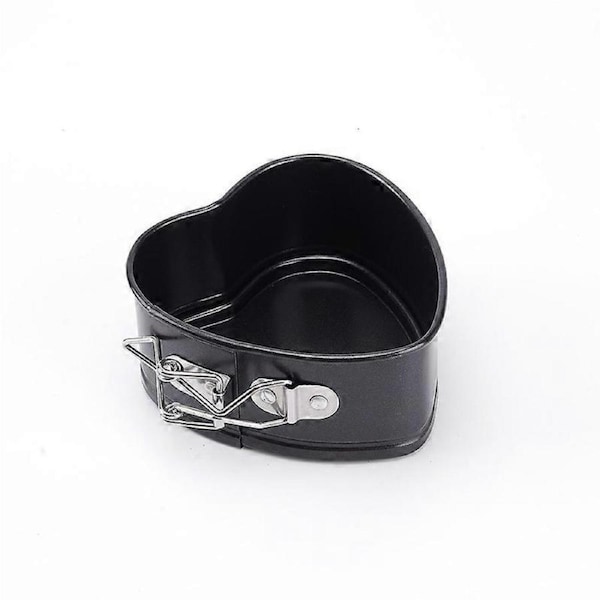 Set of 4 Mini Non-Stick Heart Springform PanNon-stick Springform Pan DIY 4 Inch Heart Shaped Cake Pan