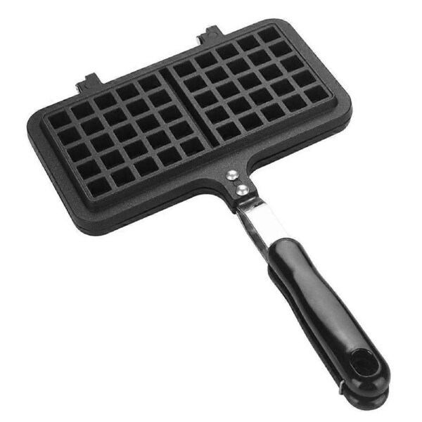 Dual Head Household Kitchen Gas NOn Stick Waffle Maker Pan Mould Mold Press Plate Baking Tool