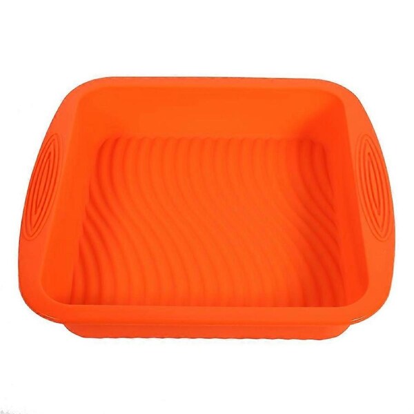 Rectangle Shape Silicone Bread Cake Mold NOn Stick Bakeware Baking Pan Mould DIY (Purple)