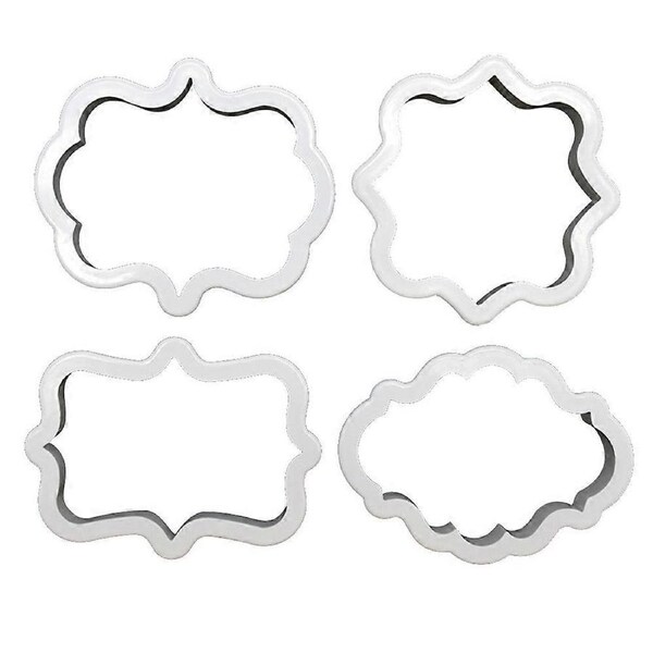 Frame DIY Silicone Cake Mold Mould Decorating Tool for Baking Fondant Cupcake Dessert 01#