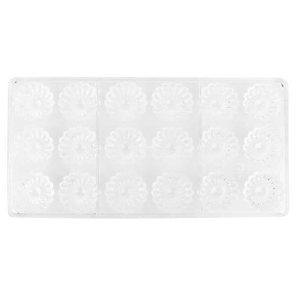 Non-Stick Food-Grade Chocolate Mold DIY Candy Fondant Mold 18 Chrysanthemum Shaped Cavities