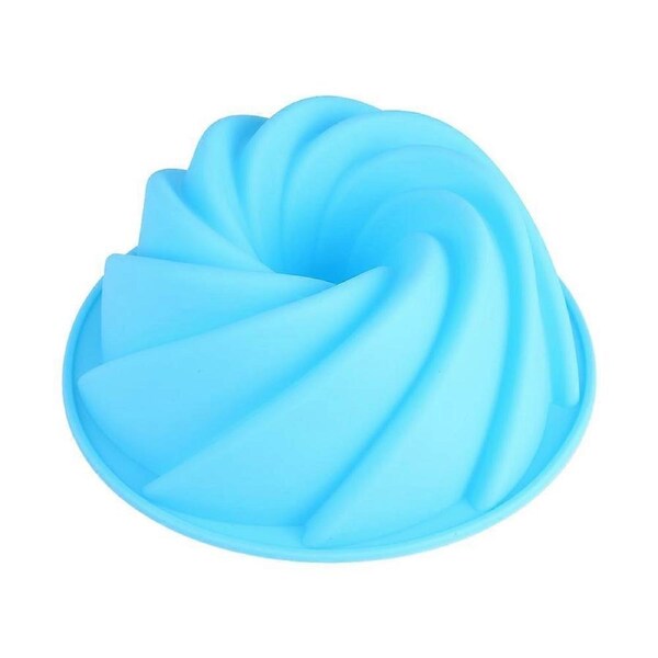 Kitchen Silicone Cake Mold Tray 3D Chocolate Mould Cookie Bread Pan DIY Baking Tool Blue