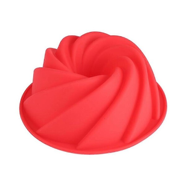 Kitchen Silicone Cake Mold Tray 3D Chocolate Mould Cookie Bread Pan DIY Baking Tool Red