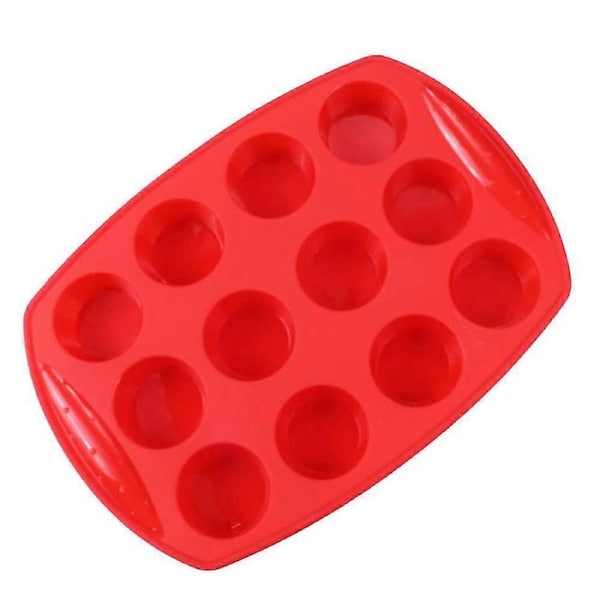 5Pcs/Set Round Silicone Cake Mold Heat Resistant Bread Pudding Ice Cream Baking Mould