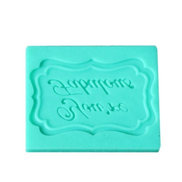 Silicone Cake Mold Birthday Wishes English Lettering Pattern Baking DIY Mold Making Tool (815)