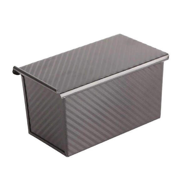 Black NonStick Toasts Box Carbon Steel Cake Bread Loaf Baking Mould with Lid Kitchen Bakeware