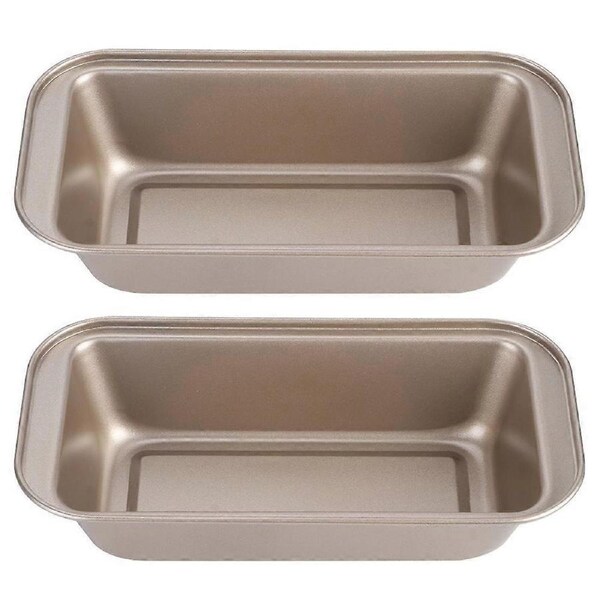 Rectangle Toast Loaf Pan Bread Cake Mold Carbon Steel Nonstick Loaf Pastry Baking MoldsGold
