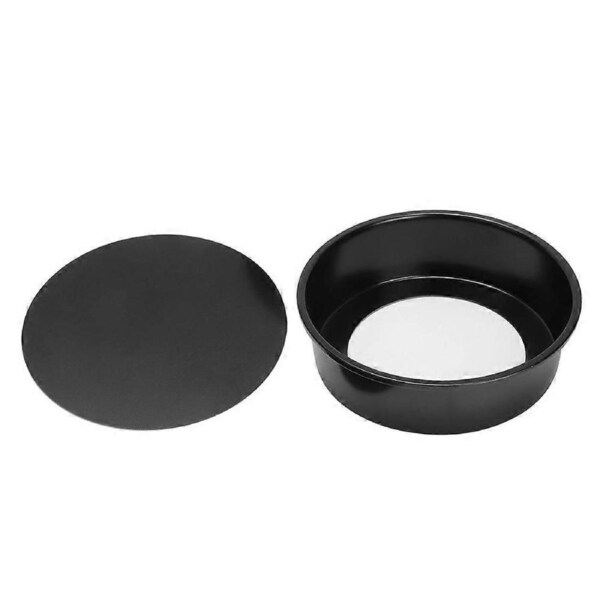 8in Round Baking Mould Cake Mold Bread Model Removable Bottom Baking Pan Bakeware Tool8in Black