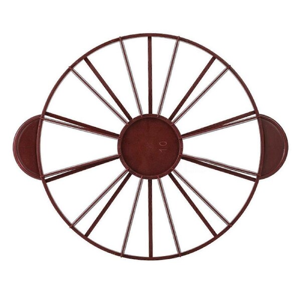 Cake Portion Marker Food Grade Round 10/12 Piece Cake Slice Marker Equal Portion Cutter Bread Cake Divider Baking Tool Dark Red (Brown) 126g/4.4oz280