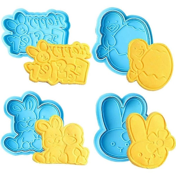 Easter Bunny Egg Cake Molds 3D Silicone Chocolate Molds DIY Baking Cake Molds Candy Making Molds