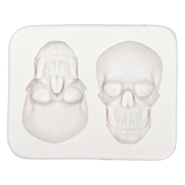 3D Baking Mold Realistic Exquisite Baking Silicone Mold for Cake Decoration Skull Halloween Fudge Chocolate Candy Pastry