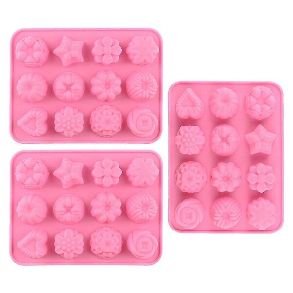 Silicone flower molds, baking sheets with flowers and non-stick silicone molds for chocolate, candy, jelly