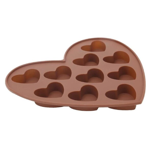 Heart Shape Chocolate Molds Silicone NonStick Cake Candies DIY Baking Mould Bakeware(Heart Shape )