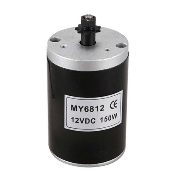 MY6812 Dc 150W 12V High Speed Motor with Belt Pulley, Scooter Small Brush Motor