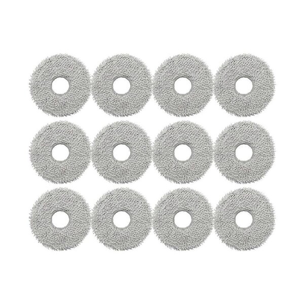 12PCS Replacement Parts Mop Pad for Deebot X2 / X2 Pro / DEX86 Robot Vacuum Cleaner Washable Mop Cl