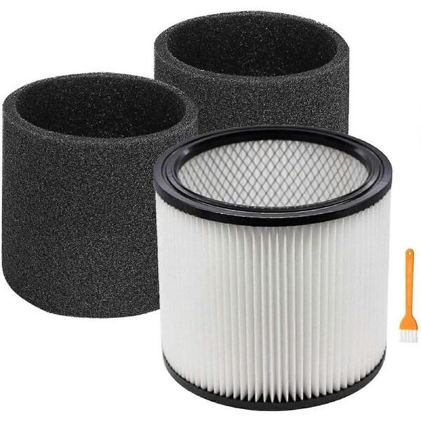 Filter Replacement 90304 90350 90333 Compatible for 5 Gallon Up Wet/Dry Vacuum Cleaners, 1 Filter +