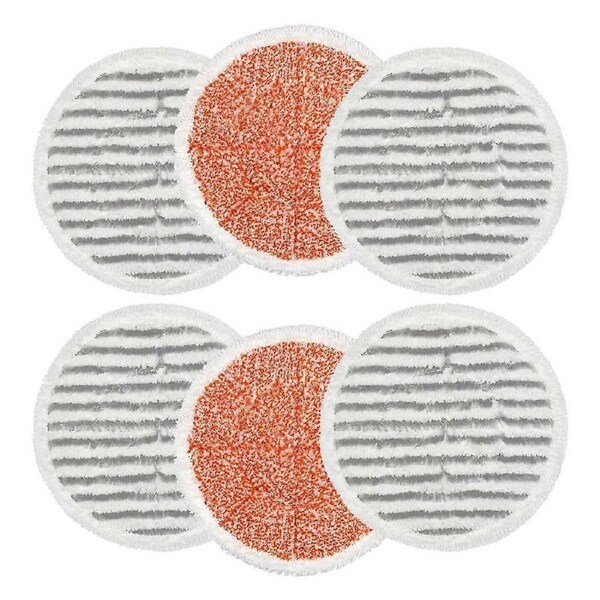 6 Pack S7000 Steam Mop Pads Replacement for S7000AMZ S7001 S7001TGT S7000 Series Steam Mop, Microfi