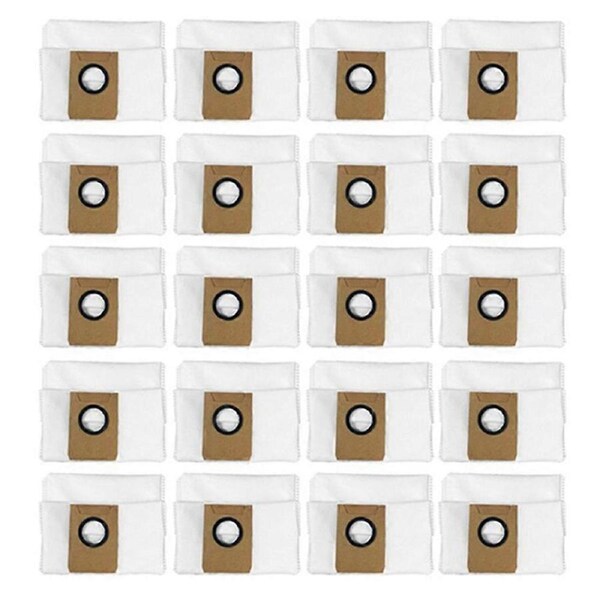 For DEEBOT X1 OMNI Robot Vacuum Cleaner High Capacity Leakproof Dust Bag , 20 Pack